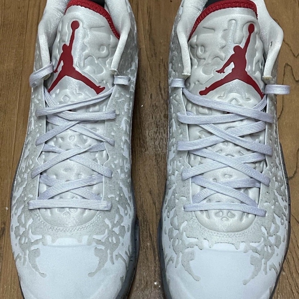 Jordan Zion 3 White and Gray Athletic Shoes